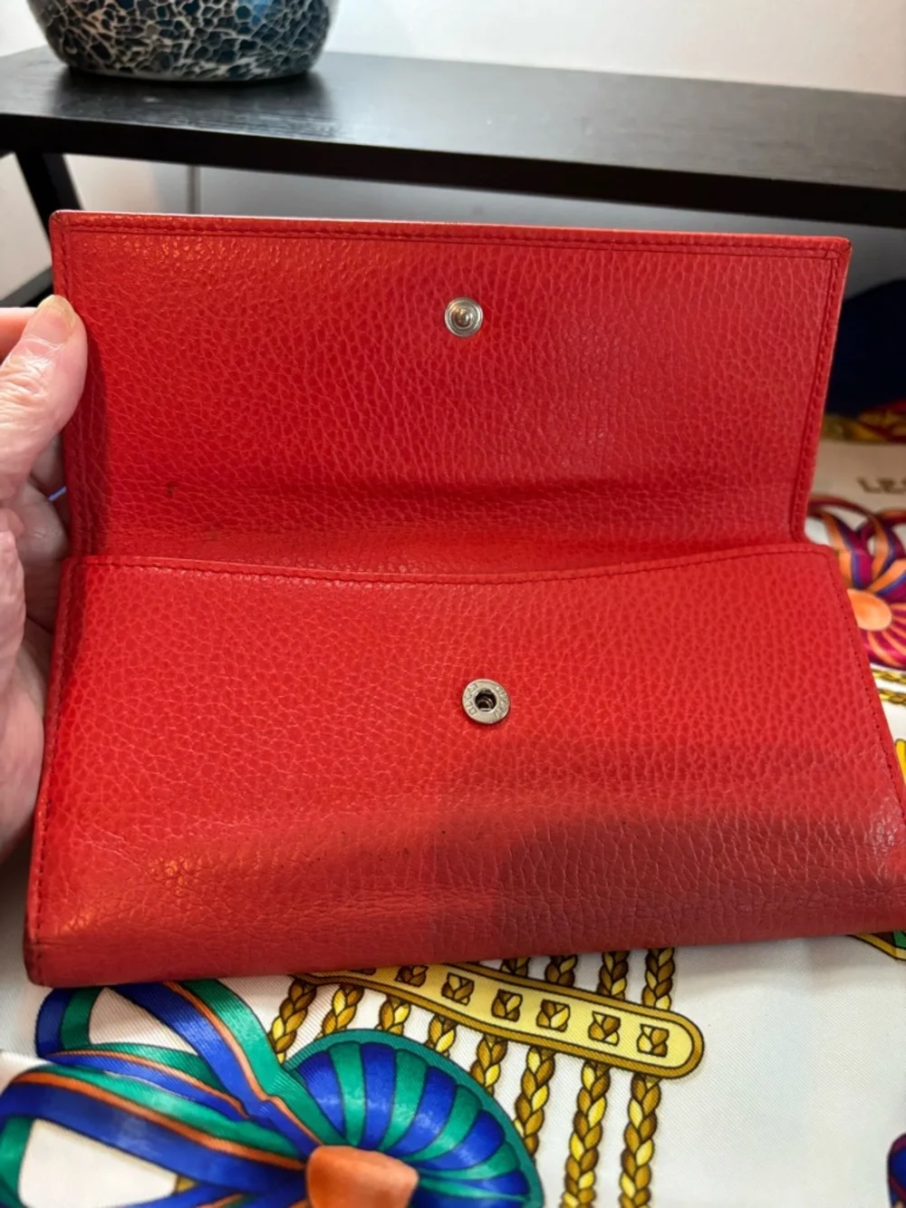 Stunning Gucci Studded Soho Continental Wallet – Red Leather - Picture 7 of 13